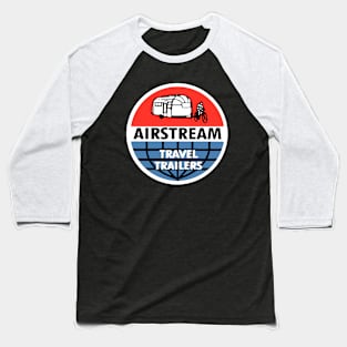 Vintage Airstream Travel Trailers Logo Baseball T-Shirt